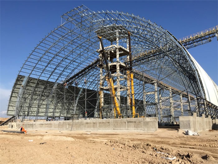 宜城煤机油桶翘工程网架